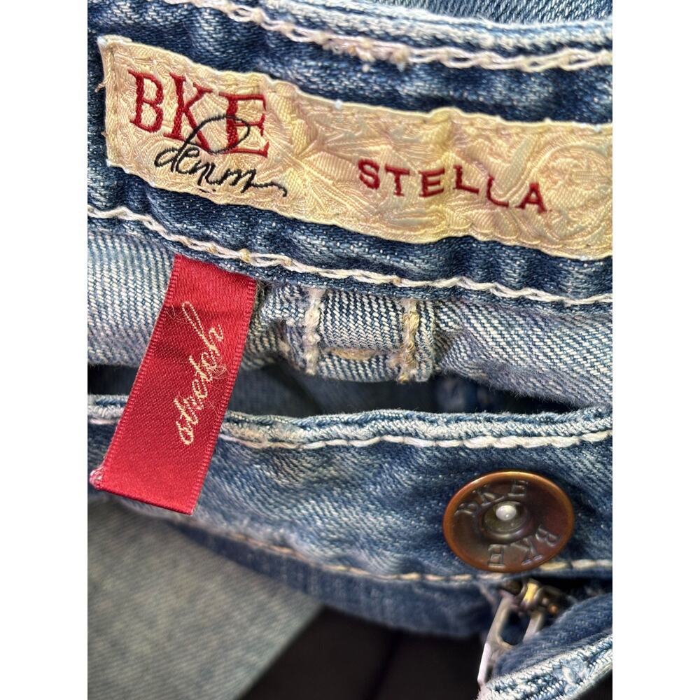 BKE Denim Stella Bootcut Jeans Womens Size 28 Blue Low Rise Denim Stretch - Picture 3 of 8
